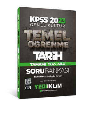 Yediiklim Yayınları 2023 KPSS Genel Kültür Temel Öğrenme Tarih Tamamı Çözümlü Soru Bankası - 1