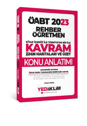 Yediiklim Yayınları - Yediiklim Yayınları 2023 ÖABT Rehber Öğretmen Kavram Haritalarıyla Konu Anlatımı