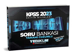 Yediiklim Yayınları - Yediiklim Yayınları 2023 KPSS Eğitim Bilimleri Eko Mega Tamamı Çözümlü Soru Bankası