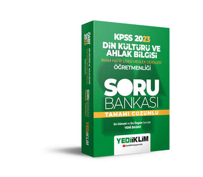 Yediiklim Yayınları 2023 ÖABT Din Kültürü ve Ahlak Bilgisi Öğretmenliği Tamamı Çözümlü Soru Bankası - 1