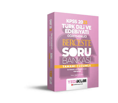 Yediiklim Yayınları 2023 ÖABT Türk Dili ve Edebiyatı Öğretmenliği Berceste Tamamı Çözümlü Soru Bankası - 1