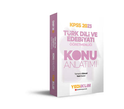 Yediiklim Yayınları 2023 ÖABT Türk Dili ve Edebiyatı Öğretmenliği Konu Anlatımı - 1