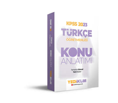 Yediiklim Yayınları 2023 ÖABT Türkçe Öğretmenliği Konu Anlatımı - 1