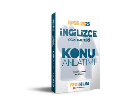 Yediiklim Yayınları 2023 ÖABT İngilizce Öğretmenliği Konu Anlatımı - 1