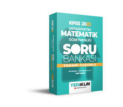 Yediiklim Yayınları - Yediiklim Yayınları 2023 ÖABT Ortaöğretim Matematik Öğretmenliği Tamamı Çözümlü Soru Bankası