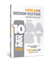 Yediiklim Yayınları - Yediiklim Yayınları 2023 ÖABT Beden Eğitimi Öğretmenliği Tamamı Çözümlü 10 Deneme