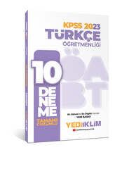 Yediiklim Yayınları - Yediiklim Yayınları 2023 ÖABT Türkçe Öğretmenliği Tamamı Çözümlü 10 Deneme
