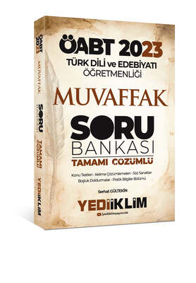 Yediiklim Yayınları 2023 ÖABT Türk Dili ve Edebiyatı Öğretmenliği Muvaffak Tamamı Çözümlü Soru Bankası - 1