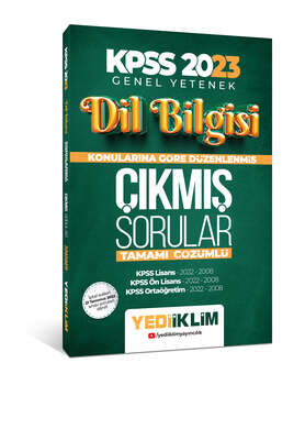 Yediiklim Yayınları 2023 KPSS Dil Bilgisi Konularına Göre Tamamı Çözümlü Çıkmış Sorular - 1