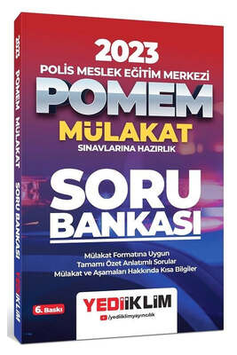 Yediiklim Yayınları 2023 POMEM Mülakat Sınavları Soru Bankası 6. Baskı - 1
