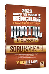 Yediiklim Yayınları - Yediiklim Yayınları 2023 Çarşı ve Mahalle Bekçiliği Sınavlarına Hazırlık Kartal Mülakat Soru Bankası