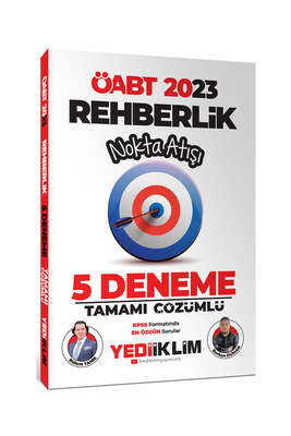 Yediiklim Yayınları 2023 ÖABT Rehberlik Nokta Atışı Tamamı Çözümlü 5 Deneme - 1