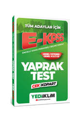 Yediiklim Yayınları - Yediiklim Yayınları 2024 Tüm Adaylar İçin E-KPSS Çek Kopart Yaprak Test