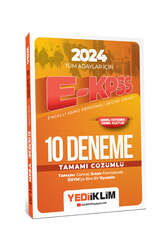 Yediiklim Yayınları - Yediiklim Yayınları 2024 Tüm Adaylar İçin E-KPSS Tamamı Çözümlü 10 Deneme