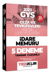 Yediiklim Yayınları - Yediiklim Yayınları 2023 GYS Adalet Bakanlığı Ceza ve Tevkifevleri Genel Müdürlüğü İdare Memuru 5 Deneme Tamamı Çözümlü