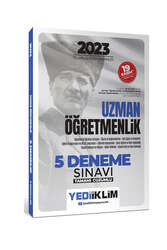 Yediiklim Yayınları - Yediiklim Yayınları 2023 T.C. Millî Eğitim Bakanlığı Uzman Öğretmenlik 5 Deneme Sınavı Tamamı Çözümlü