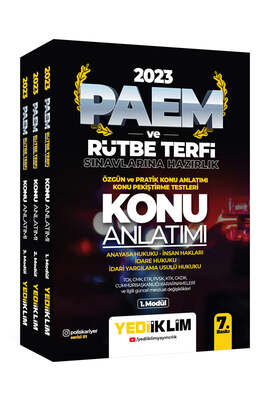 Yediiklim Yayınları 2023 PAEM ve Rütbe Terfi Sınavlarına Hazırlık Konu Anlatımlı Modüler Set - 1