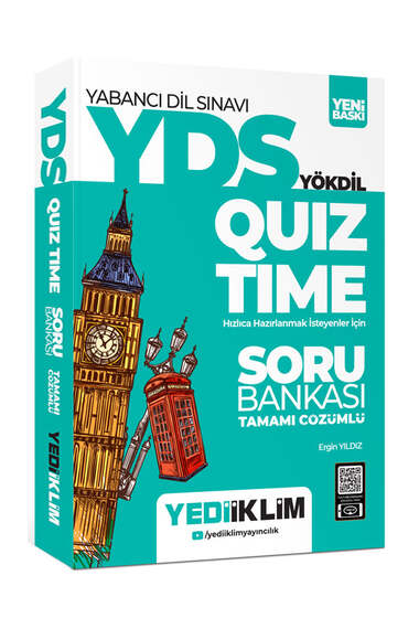 Yediiklim Yayıncılık YDS-YÖKDİL Quiz Time Tamamı Çözümlü Soru Bankası - 1