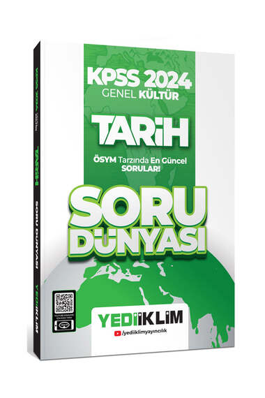 Yediiklim Yayınları KPSS 2024 Genel Kültür Tarih Soru Dünyası - 1