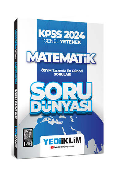 Yediiklim Yayınları KPSS 2024 Genel Yetenek Matematik Soru Dünyası - 1