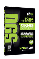 Yediiklim Yayınları 2024 DGS Sözel Yetenek Tamamı Çözümlü Konularına Göre Çıkmış Sorular - Yediiklim Yayınları