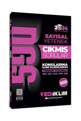 Yediiklim Yayınları 2024 DGS Sayısal Yetenek Konularına Göre Tamamı Çözümlü Çıkmış Sorular - Yediiklim Yayınları