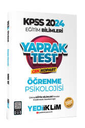 Yediiklim Yayınları 2024 KPSS Eğitim Bilimleri Öğrenme Psikolojisi Çek Kopart Yaprak Test - Yediiklim Yayınları