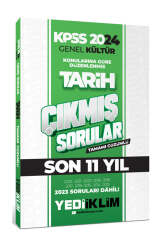 Yediiklim Yayınları 2024 KPSS Genel Kültür Lisans Tarih Konularına Göre Tamamı Çözümlü Çıkmış Sorular - Yediiklim Yayınları