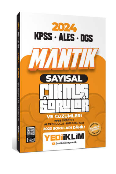 Yediiklim Yayınları 2024 KPSS ALES DGS Sayısal Mantık Tamamı Çözümlü Çıkmış Sorular - 1