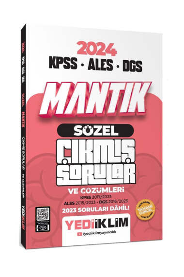 Yediiklim Yayınları 2024 KPSS ALES DGS Sözel Mantık Tamamı Çözümlü Çıkmış Sorular - 1