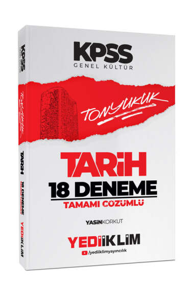 Yediiklim Yayınları 2024 Kpss Tonyukuk Tarih Tamamı Çözümlü 18 Deneme - 1