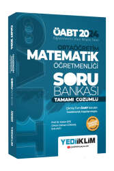 Yediiklim Yayınları 2024 ÖABT Ortaöğretim Matematik Öğretmenliği Tamamı Çözümlü Soru Bankası - Yediiklim Yayınları