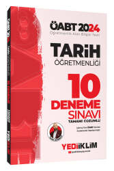 Yediiklim Yayınları 2024 ÖABT Tarih Öğretmenliği Tamamı Çözümlü 10 Deneme - Yediiklim Yayınları