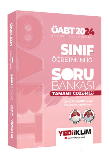 Yediiklim Yayınları 2024 ÖABT Sınıf Öğretmenliği Tamamı Çözümlü Soru Bankası - 1