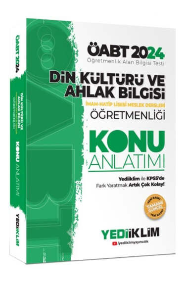 Yediiklim Yayınları 2024 ÖABT Din Kültürü ve Ahlak Bilgisi Öğretmenliği Konu Anlatımı - 1