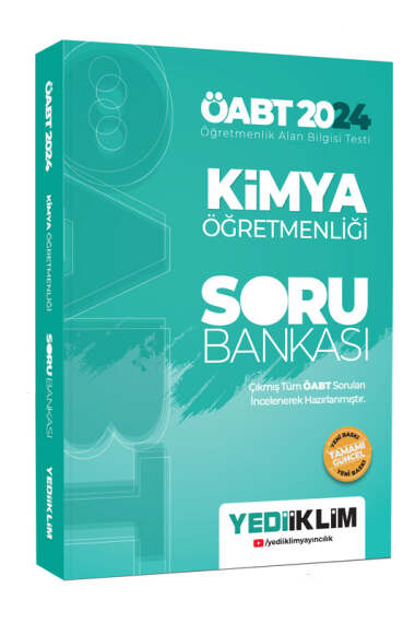 Yediiklim Yayınları 2024 ÖABT Kimya Öğretmenliği Soru Bankası - 1