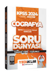 Yediiklim Yayınları 2024 KPSS Genel Kültür Coğrafya Tamamı Video Çözümlü Soru Dünyası - Yediiklim Yayınları