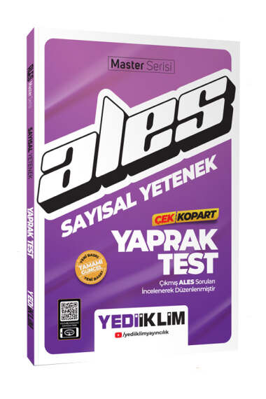 Yediiklim Yayınları 2024 ALES Sayısal Yetenek Çek Kopart Yaprak Test - 1