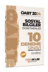Yediiklim Yayınları 2024 ÖABT Sosyal Bilgiler Öğretmenliği Tamamı Çözümlü 10 Deneme Sınavı - Yediiklim Yayınları