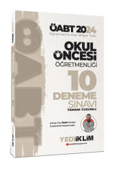 Yediiklim Yayınları 2024 ÖABT Okul Öncesi Öğretmenliği Tamamı Çözümlü 10 Deneme - Yediiklim Yayınları