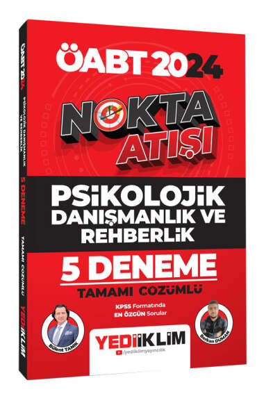 Yediiklim Yayınları 2024 ÖABT Nokta Atışı Psikolojik Danışmanlık ve Rehberlik Tamamı Çözümlü 5 Deneme - 1