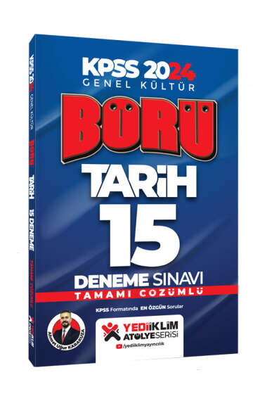 Yediiklim Yayınları 2024 KPSS Genel Kültür Börü Tarih Tamamı Çözümlü 15 Deneme - 1