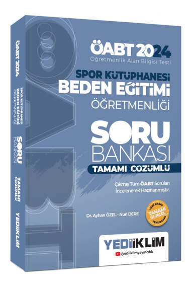 Yediiklim Yayınları 2024 ÖABT Spor Kütüphanesi Beden Eğitimi Öğretmenliği Tamamı Çözümlü Soru Bankası - 1