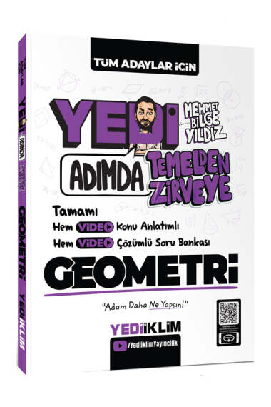 Yediiklim Yayınları Yedi Adımda Temelden Zirveye Geometri Video Konu Anlatımlı Video Çözümlü Soru Bankası - 1