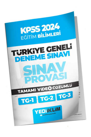 Yediiklim Yayınları 2024 KPSS Türkiye Geneli Eğitim Bilimleri ( 1-2-3 ) Deneme Sınavları Tamamı Video Çözümlü - 1