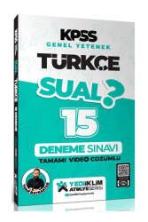 Yediiklim Yayınları 2024 KPSS Genel Yetenek Sual Türkçe Tamamı Video Çözümlü 15 Deneme - Yediiklim Yayınları