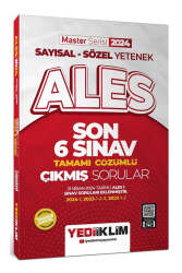 Yediiklim Yayınları 2024 ALES Sayısal Sözel Yetenek Son 6 Sınav Tamamı Çözümlü Çıkmış Sorula - Yediiklim Yayınları