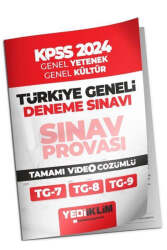 Yediiklim Yayınları 2024 KPSS Türkiye Geneli Lisans GYGK 7-8-9 Deneme Sınavları Tamamı Video Çözümlü - Yediiklim Yayınları