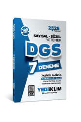 Yediiklim Yayınları 2025 DGS Sayısal-Sözel Yetenek Tamamı Çözümlü 7 Deneme - Yediiklim Yayınları