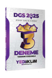 Yediiklim Yayınları 2025 DGS Tamamı Çözümlü 3 Yıldız Deneme - Yediiklim Yayınları